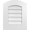 Ekena Millwork Arch Top Surface Mount PVC Gable Vent: Functional, w/ 3-1/2"W x 1"P Standard Frame, 16"W x 20"H GVPAR16X2001SF - alternate 1